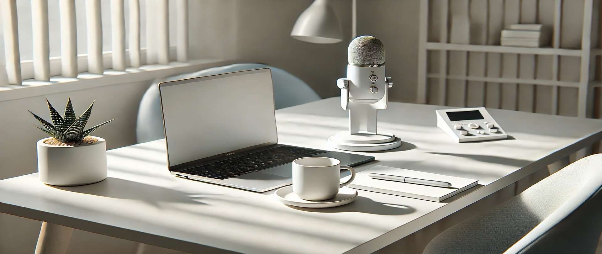 Editorial workspace capturing a relaxed, professional mood