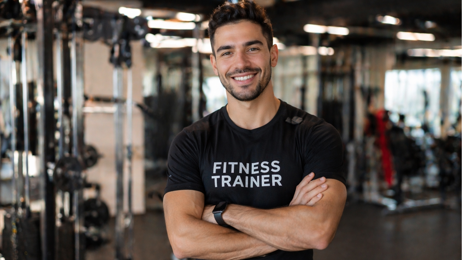 Muscular man in bathroom, illustrating post-holiday weight gain.