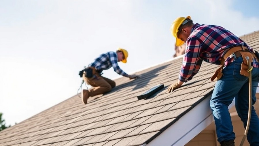 Roof contractors installing energy-efficient roofs on a tiled conservatory.