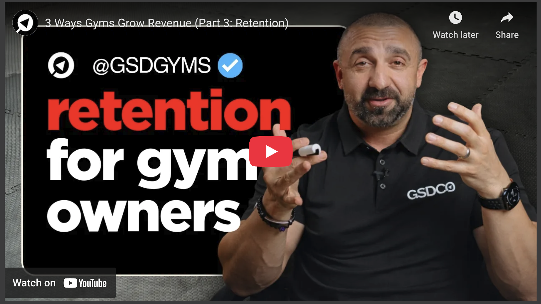 Confident man explaining gym retention with gestures, Gym Revenue Growth Retention Strategies.