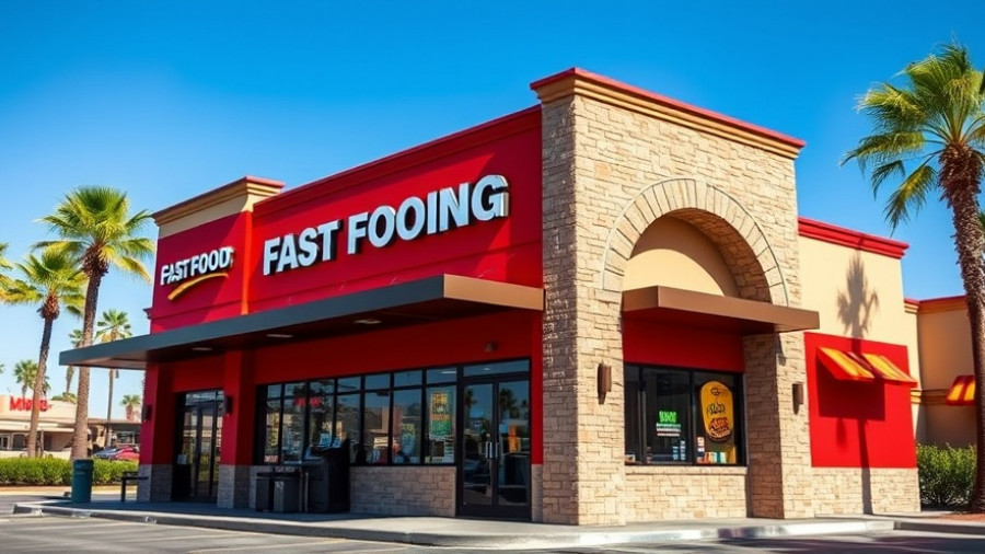 Fast food restaurant featuring modern design, post-pandemic trends.