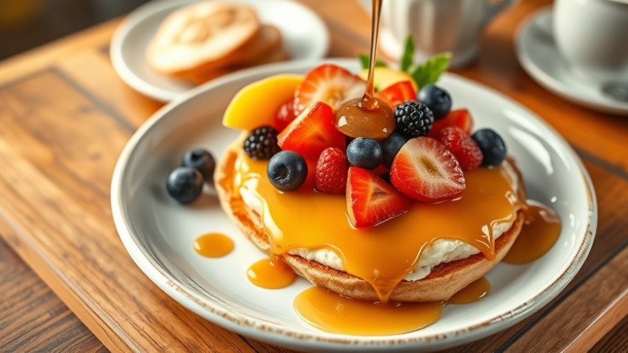 Ruby Slipper free meals for federal workers, diverse breakfast spread.