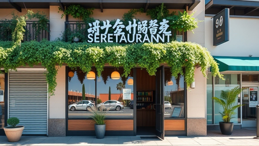 Modern restaurant storefront hinting federal government shutdown impact on restaurant chains.