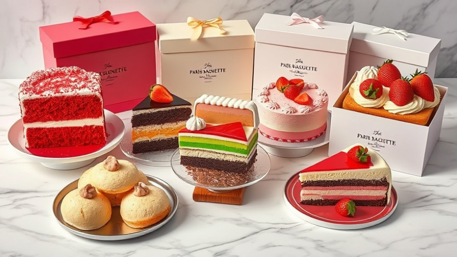 Grand Opening Paris Baguette Café Newtown Square cake display.