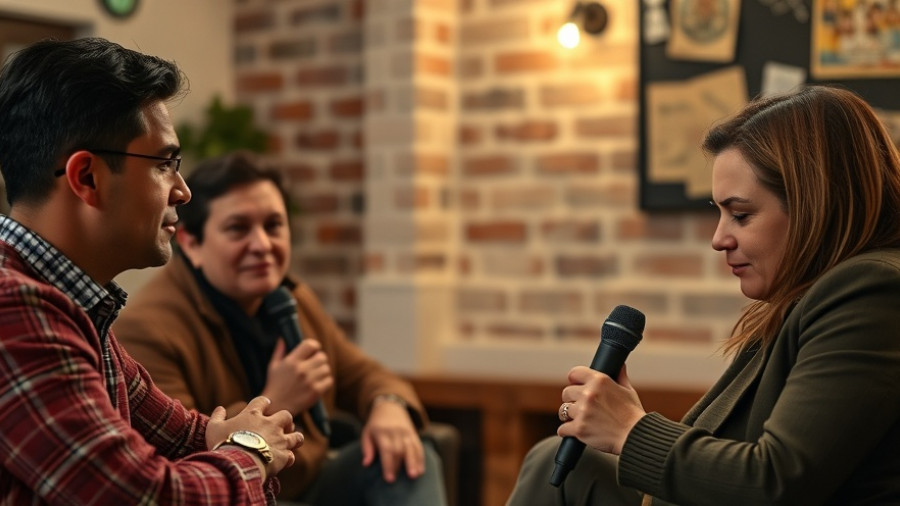 Individuals discussing financial decisions in a cozy room, representing struggle financially despite good revenue.