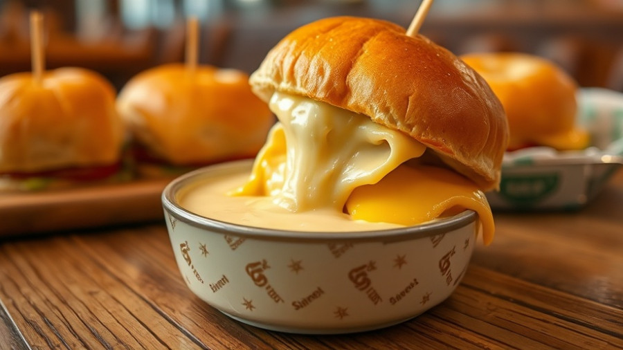 Son of a Butcher King's Hawaiian slider with cheese pull