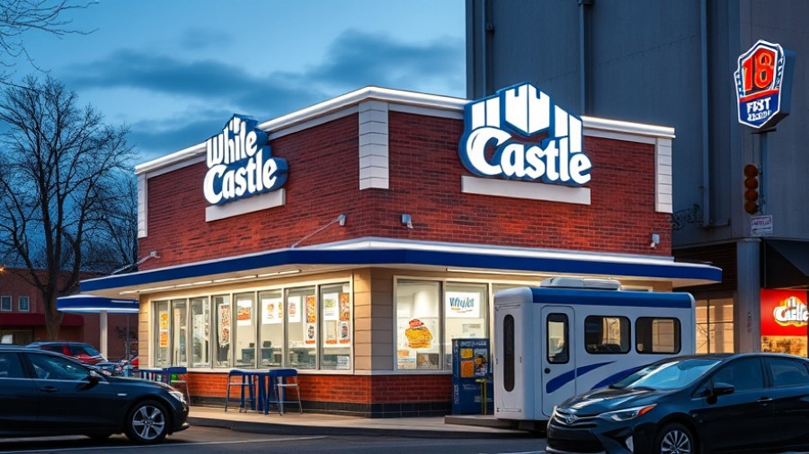 Modern Castle of Tomorrow White Castle with branding