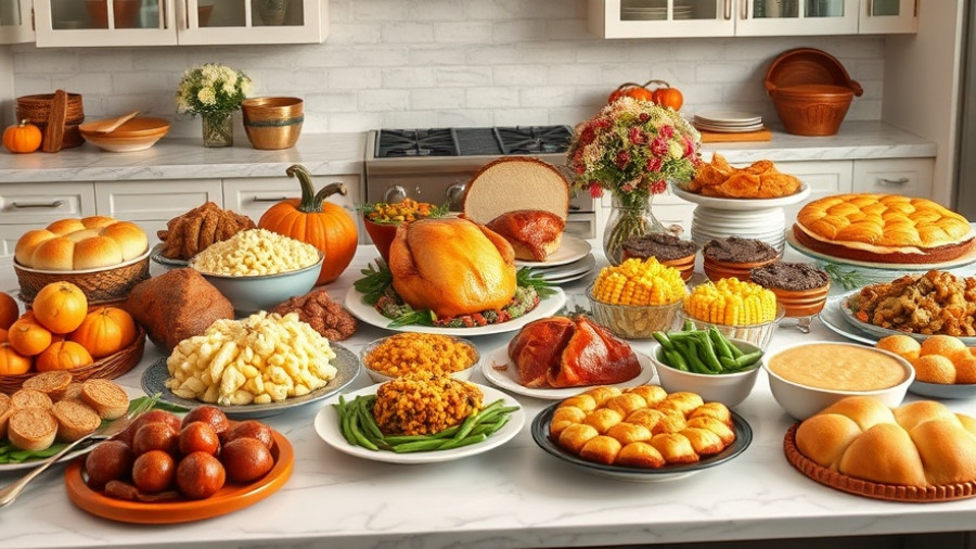 Bob Evans Thanksgiving Feast 2025 spread with traditional dishes.