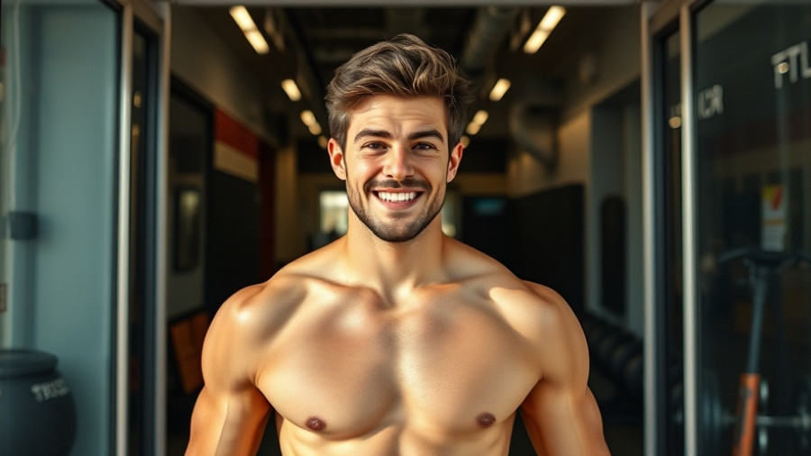 17-Year-Old's Insane Workout: Confident young man outside gym.