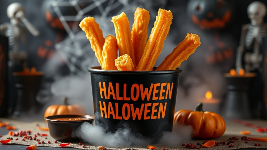 Halloween offer at Chronic Tacos with churros.