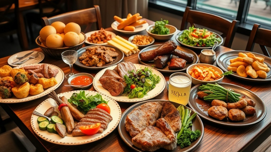 Logan's Roadhouse Holiday Promotions showcasing a delicious feast.