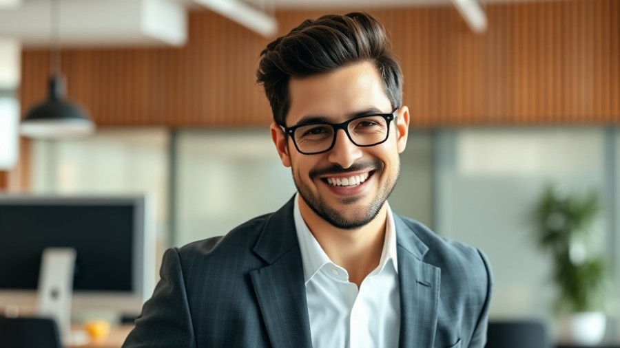 Confident man in office, Zaxbys menu strategy concept