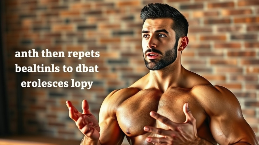 Man discussing why heavy weights aren't needed to build muscle.