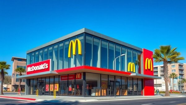 Modern McDonald's storefront highlights Snack Wrap and value meals boost in sales.
