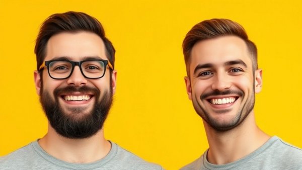 Two men promoting Movember and prostate cancer awareness against a yellow backdrop.