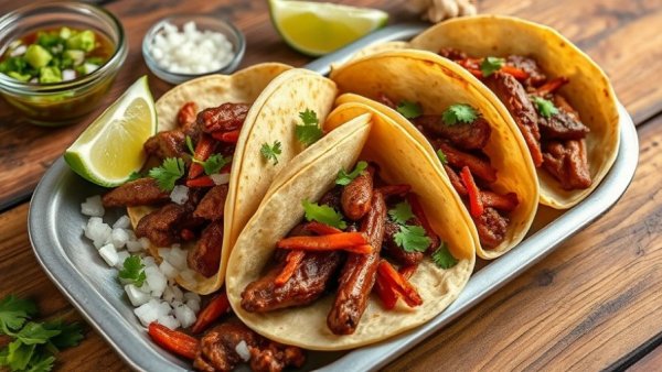 The Taco Spot new locations showcasing colorful tacos with condiments.