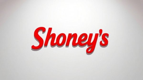 Shoney's logo in bold red font on white background
