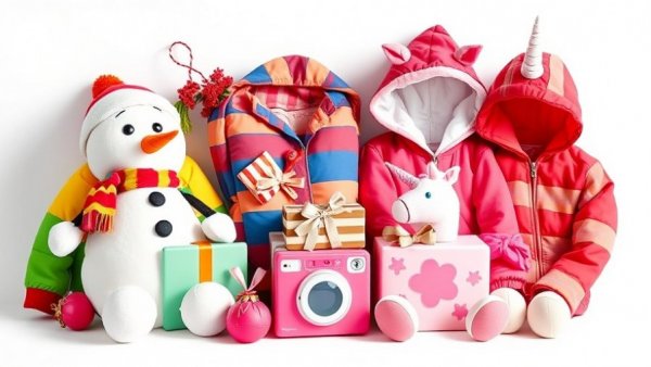 Colorful 2025 Holiday Gift Guide for Kids showcasing diverse gift ideas.