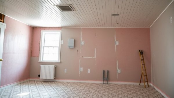 Beadboard ceiling panel installation during renovation, Beadboard Wall Paneling Benefits.