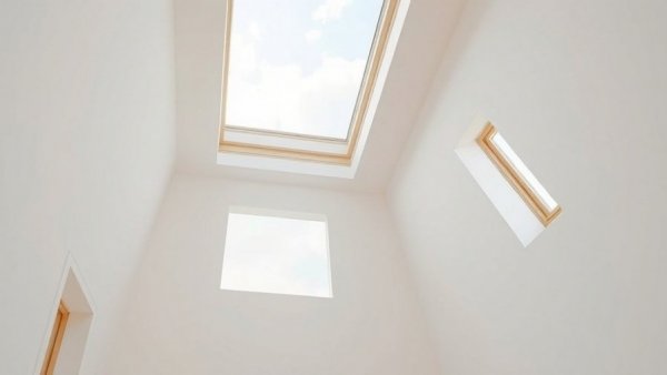 Bright Velux windows in a modern room showcasing natural light.
