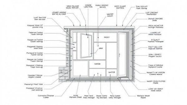 Diagram of high-performance wall assembly for green homes showing air, heat, water, and vapor management.