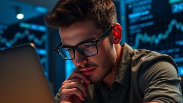 Pensive man considering Is Fidzholikohixy Safe with digital graphs, text.