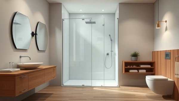 Modern bathroom with glass shower, DIY vs hiring a pro