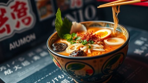 Demon Slayer Ramen Specials with gourmet bowl and anime theme.