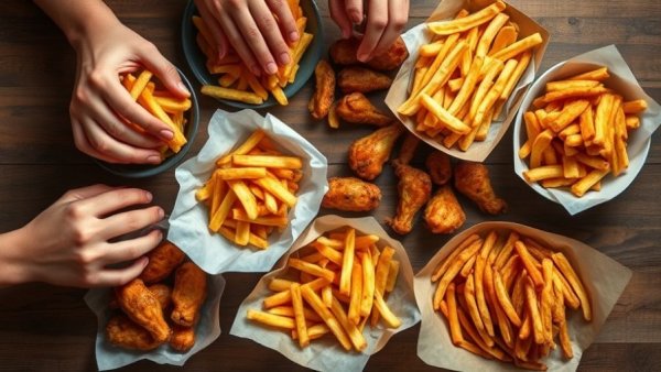 Delicious snacks on table for 12 Days of Wing-ter Wonderland promotion.