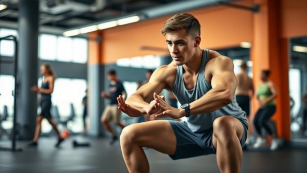 Individual doing a split squat in the gym highlighting dumbbell split squat benefits.