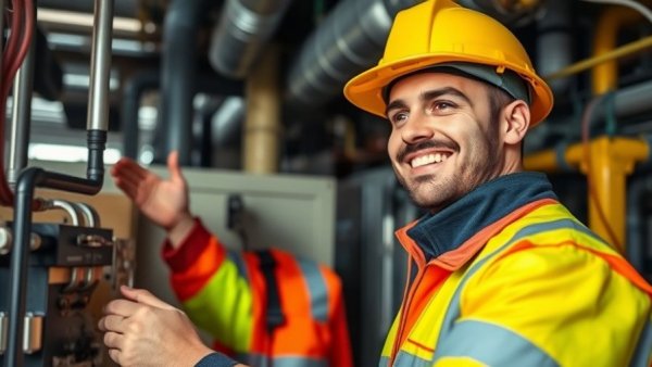 Recruit HVAC Technicians Pipeline - technician inspecting equipment.