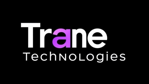 Trane Technologies logo with purple accent, innovation focus.