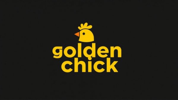 Golden Chick logo representing leadership expansion, bold design.
