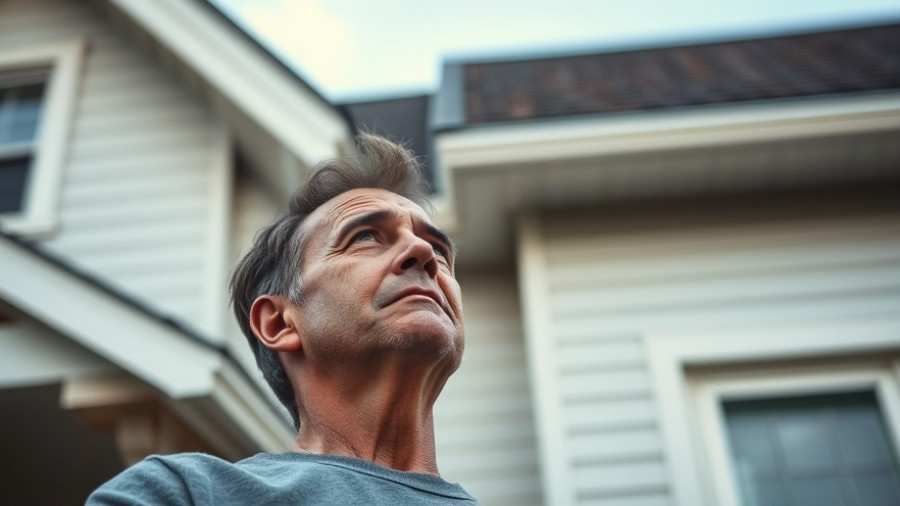 Homeowner concerned about roofing process and HOA guidelines, soft daylight setting.