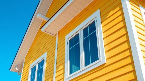Modern house with vinyl siding showcasing durability and aesthetics.