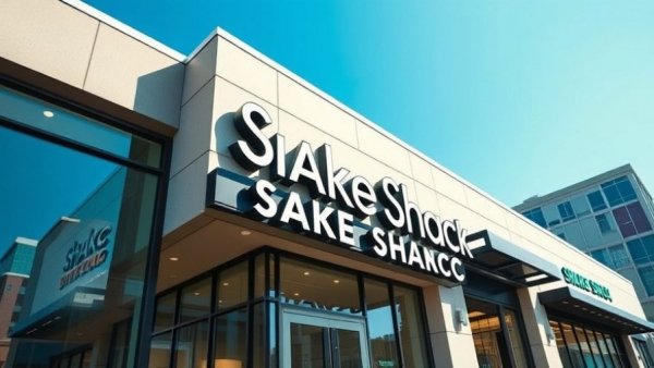 Shake Shack storefront symbolizing market share growth in urban setting.