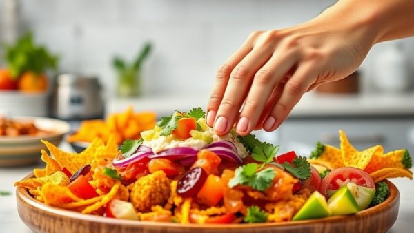 2026 Food Trends Report showcasing vibrant Mexican-inspired meal.