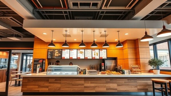 DalMoros Fresh Pasta To Go Orlando restaurant counter with menu display.