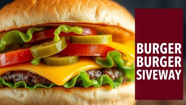 Hat Creek Burger Company Game Day Giveaway cheeseburger promotion.
