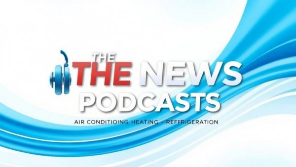 Podcast advertisement with headphones and Blue Cardinal Home Services Growth theme.