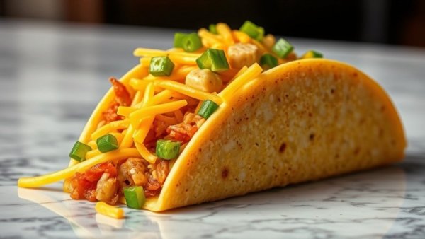 Taco Bell Quesarito returns: delicious burrito on marble surface.