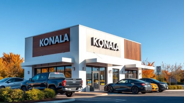 Konala franchise deal location with vehicles in parking lot.