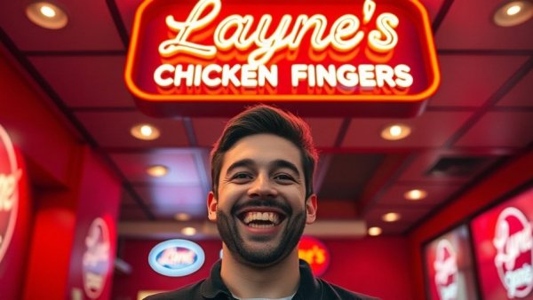 Layne's Chicken Fingers Culture Operations vibrant restaurant sign