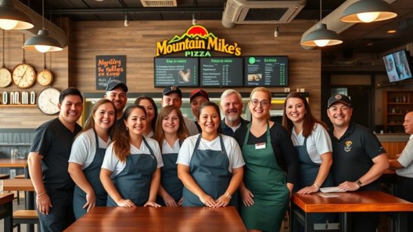 Mountain Mike’s Pizza opens new location in Phoenix with happy employees.