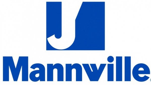 Johns Manville logo depicting bold JM letters.