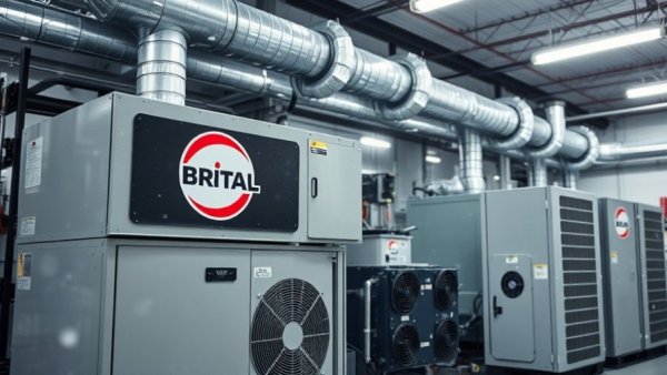 Industrial HVAC system highlighting brand amidst rising electricity rates context.