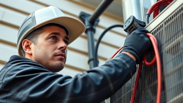 HVAC Industry Outlook 2026: Technician installing system outdoors.