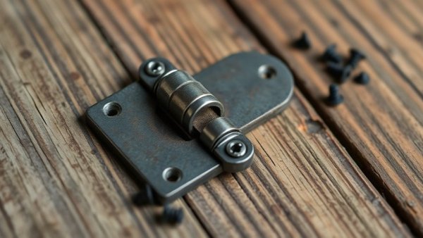 Repurposing old door hinges and screws on rustic wood