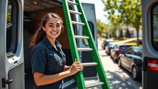 Service professional loading ladder into van; Ignoring 50% of the Workforce Is Bad Business