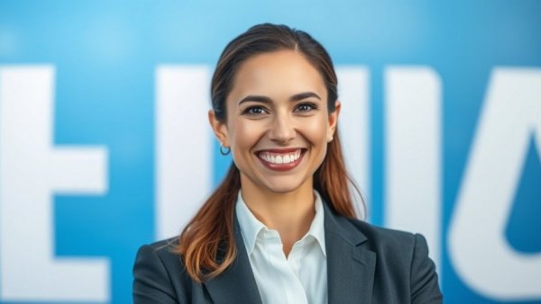 Graphic design featuring smiling woman, 'Joanna's Point of View', soft residential demand.